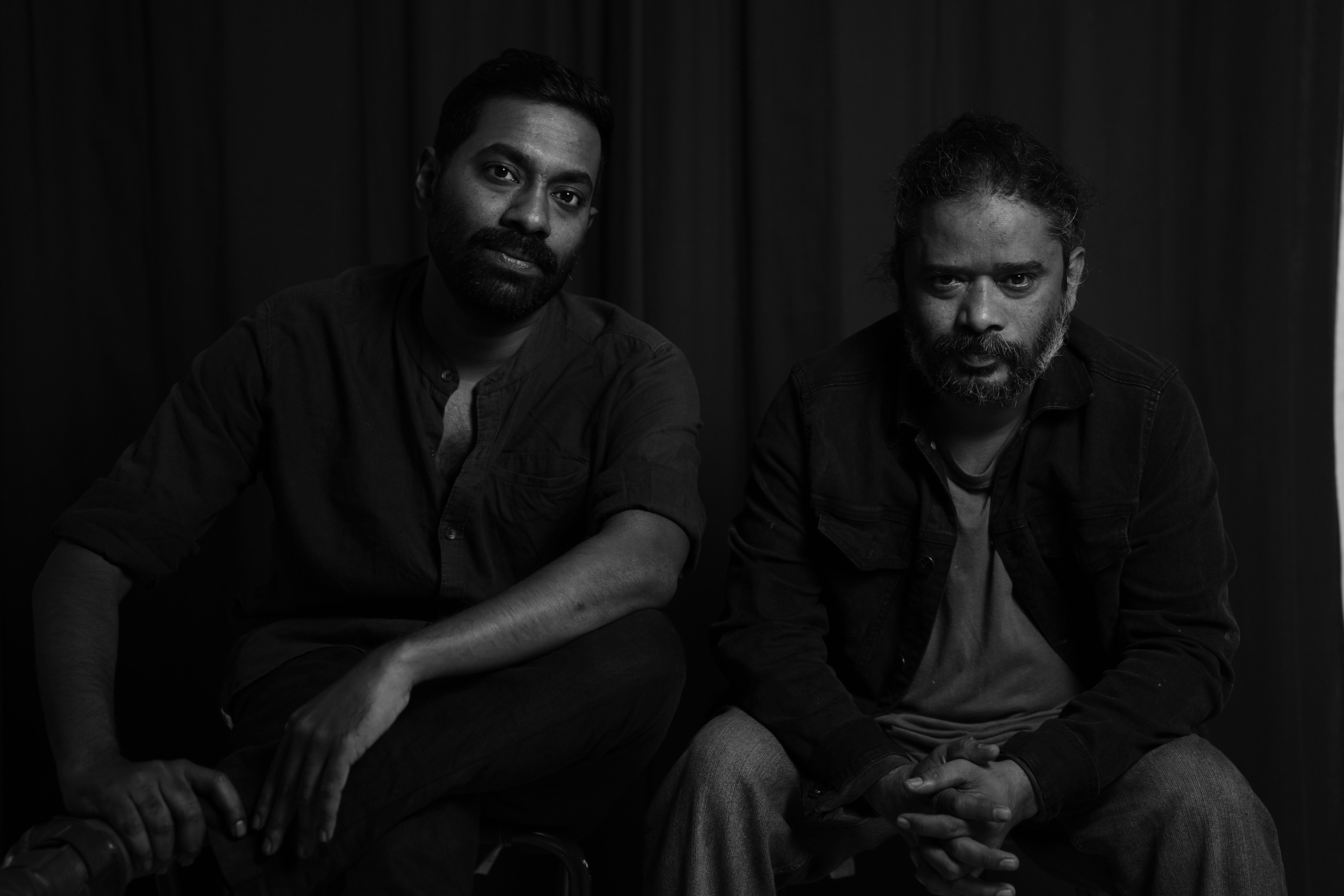 Rohit and Sasi — B&W