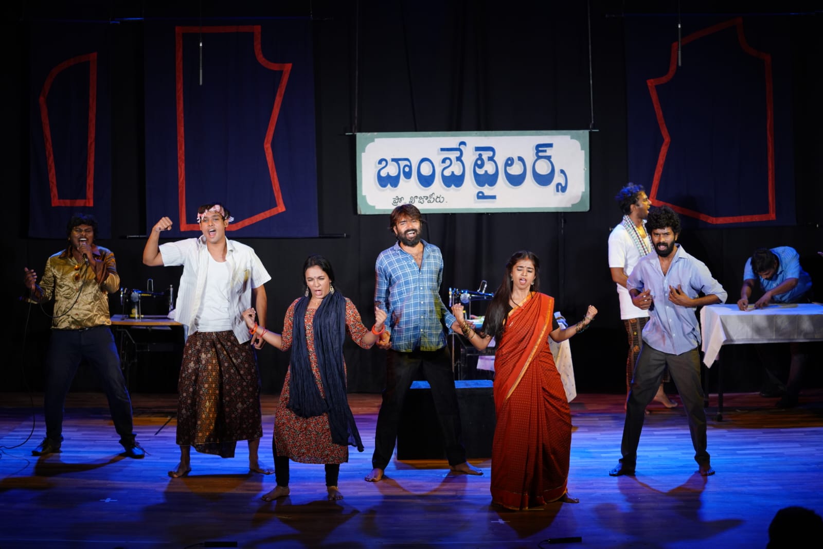 Pawon Ramesh in Bombay Tailors theatre with Shereen