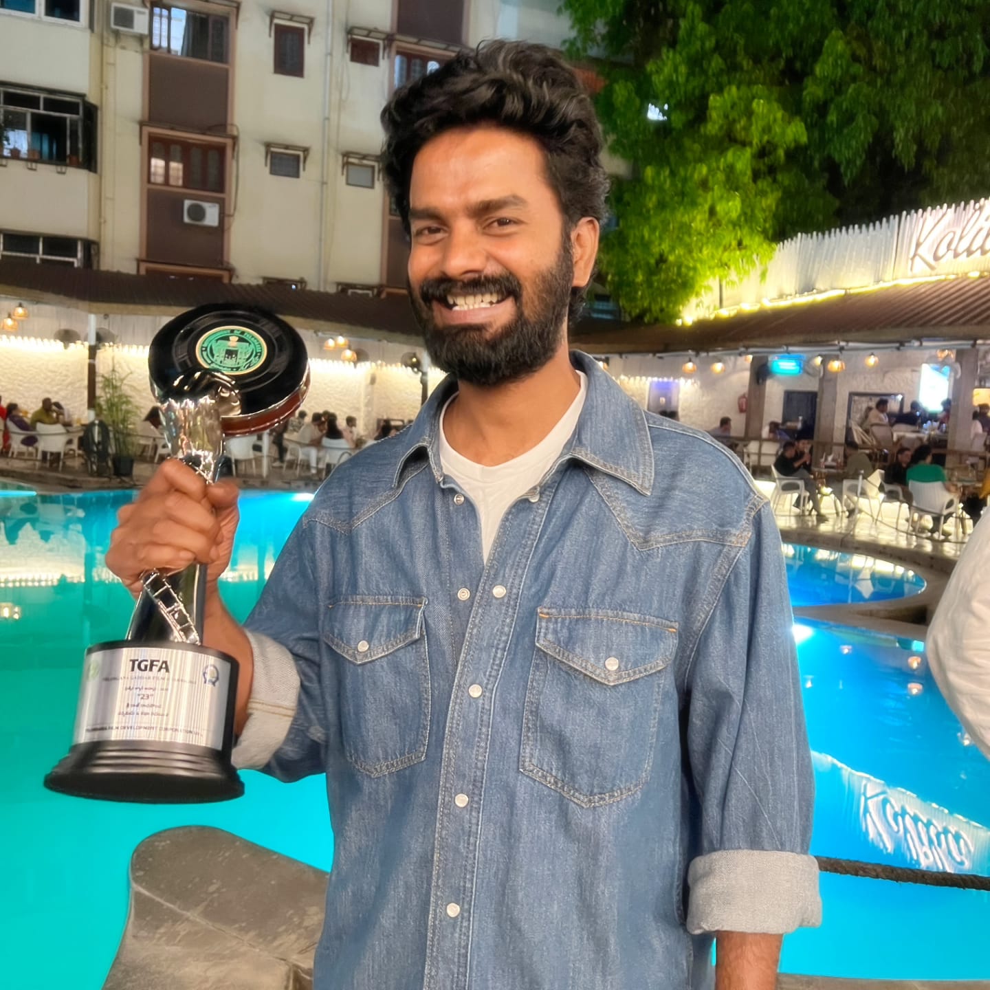Pawon Ramesh receiving TGFA Award
