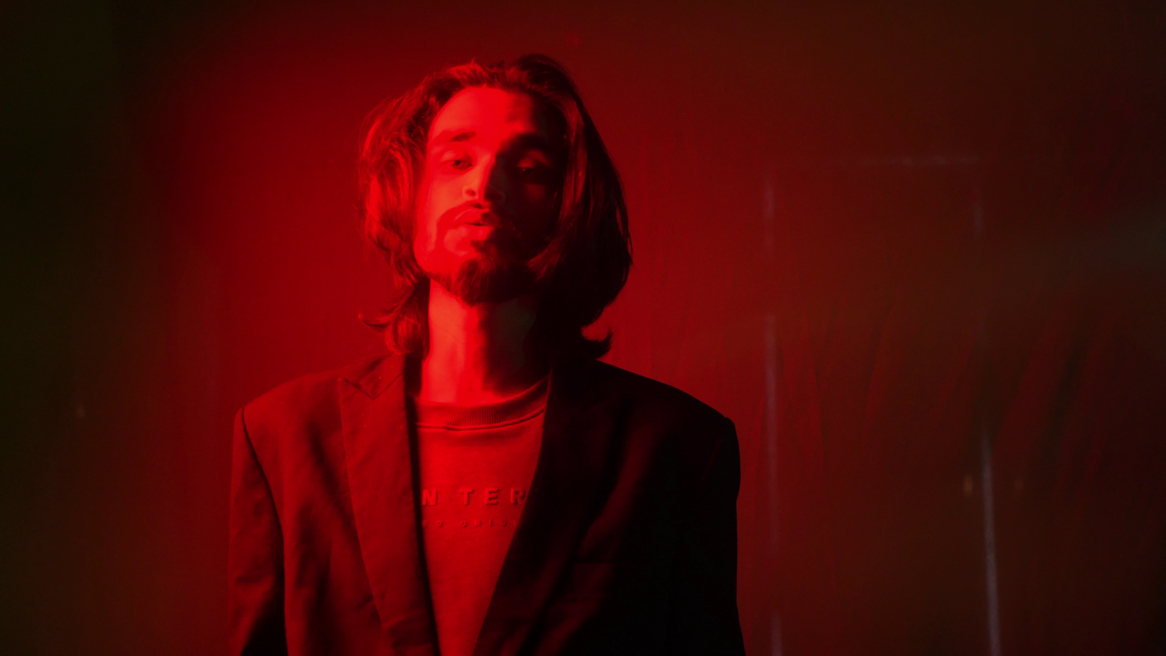 Faraz OG close-up portrait — Zaban Hai music video BTS