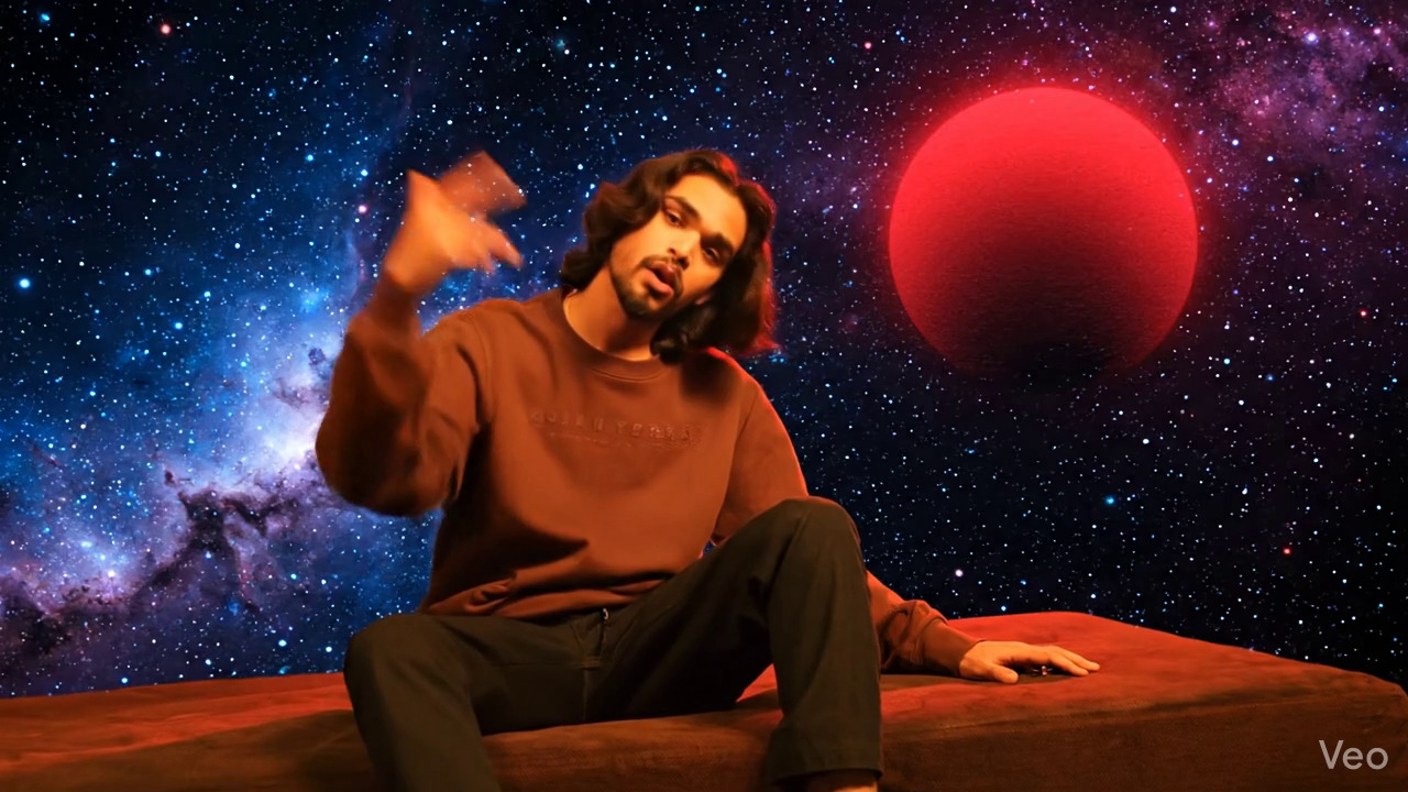 Faraz OG — second Google Veo test frame, conceptual visuals for new album